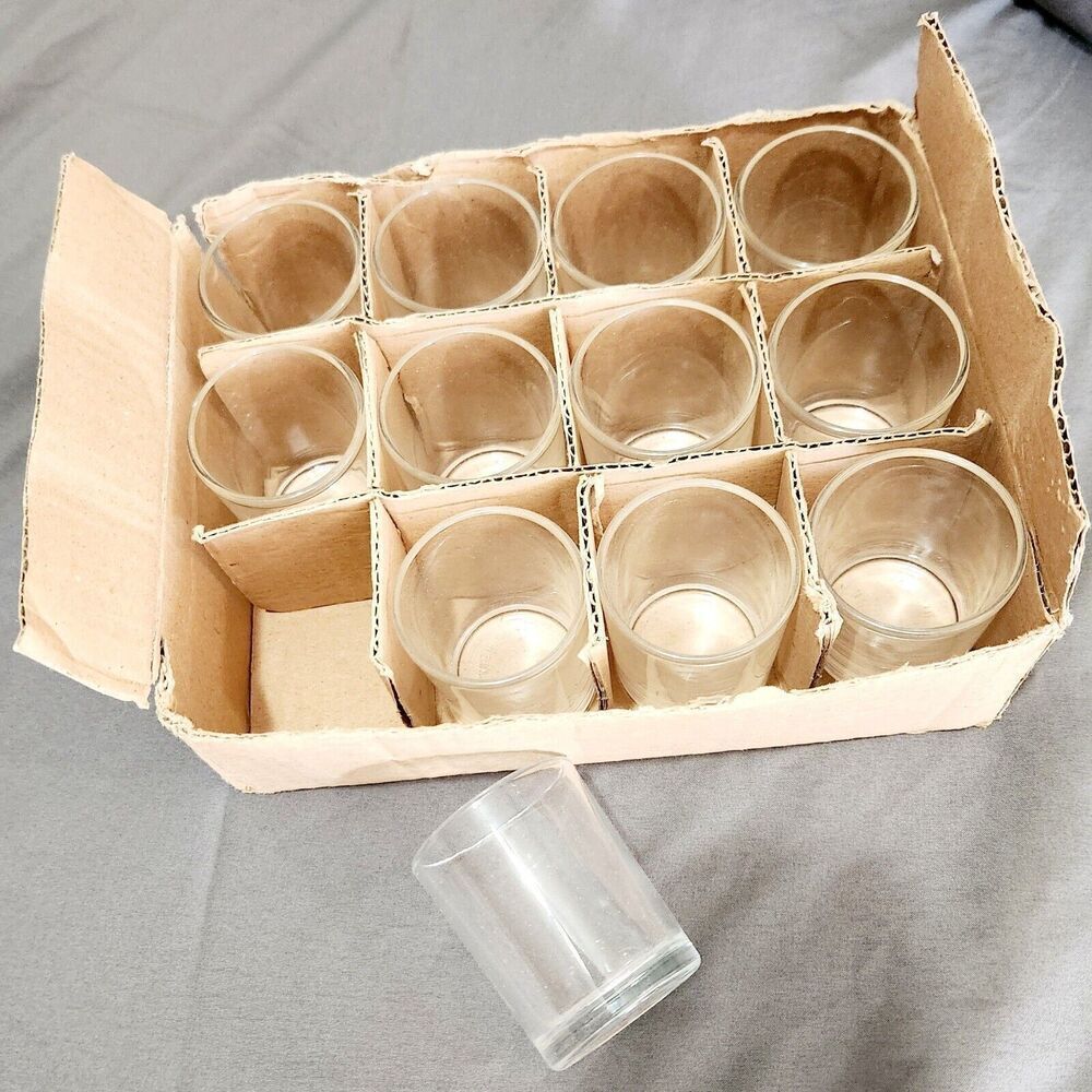 Plain Clear Shot glasses set - Set Of 12